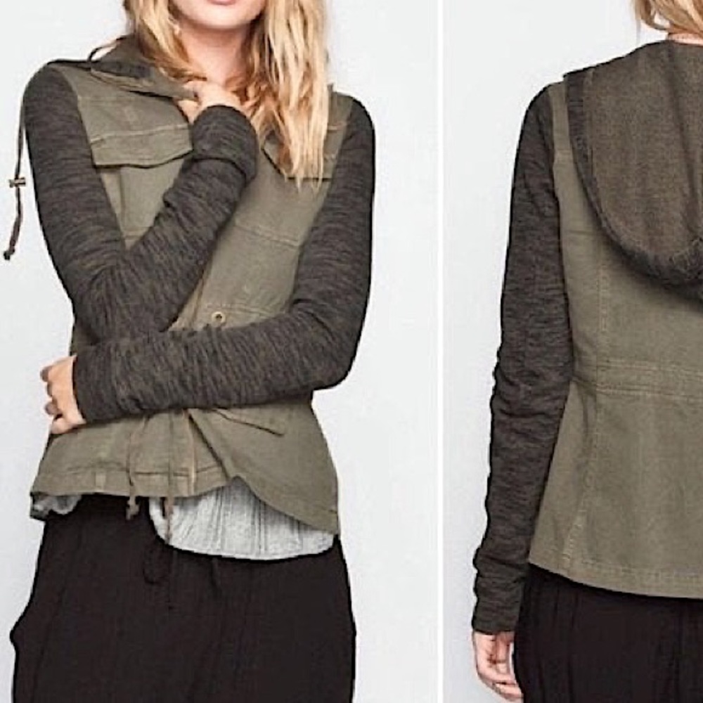 Navy and gray jacket